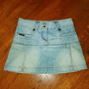 Dolce & Gabbana Rare Vintage Denim Mini Skirt Sz 42 Italian or 6 US